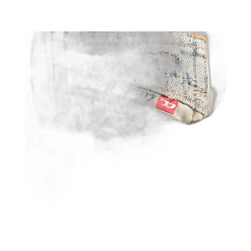 Logo-Patch Distressed Jeans