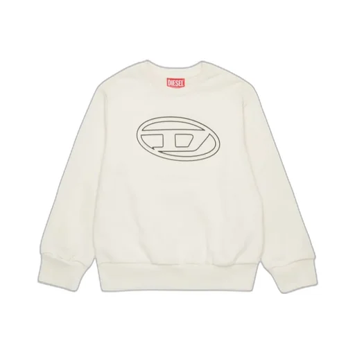 Diesel Kids Smartbigoval Over Oval D Logo Embossed Sweatshirt