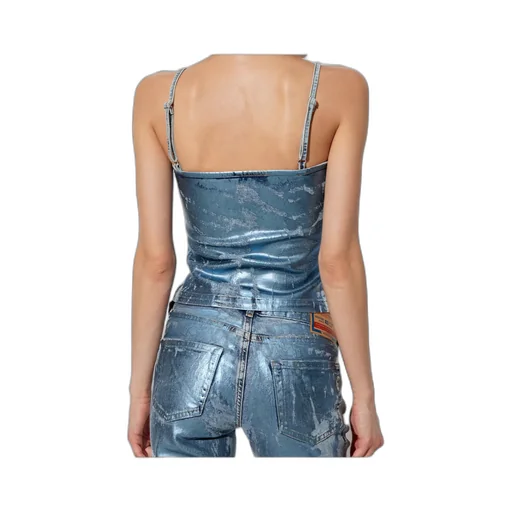 De-Ila-S Metallic-Effect Cropped Top