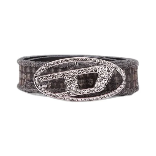 Oval D Logo B-1Dr Strass Distressed Belt