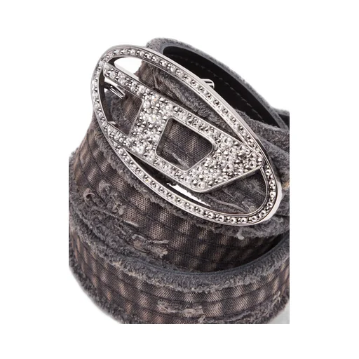 Oval D Logo B-1Dr Strass Distressed Belt