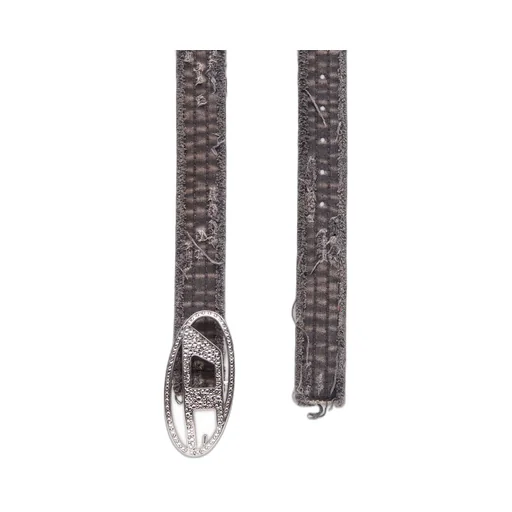 Oval D Logo B-1Dr Strass Distressed Belt