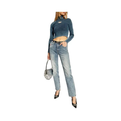 M-Anchor-A Cut-Out Knitted Cropped Top
