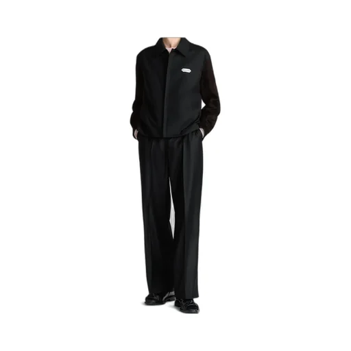 Zip-Up Wool Coat