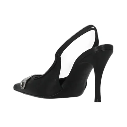 Logo Plaque Slingback Pumps