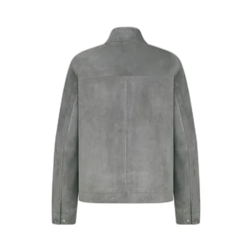 Blouson Collared Button-Up Jacket