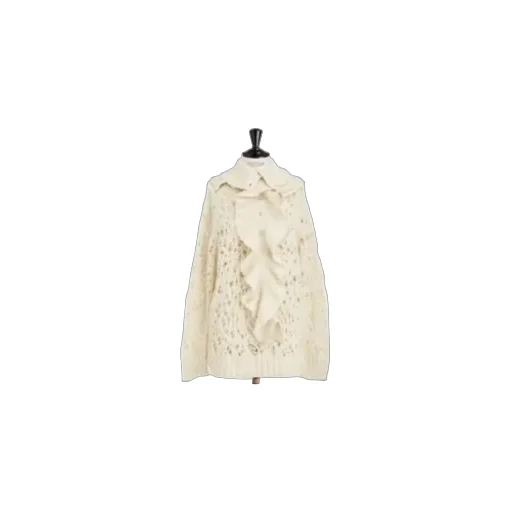 Sweater With Removable Ruched Collar