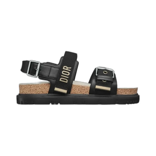 Round-Toe Flat Sandals