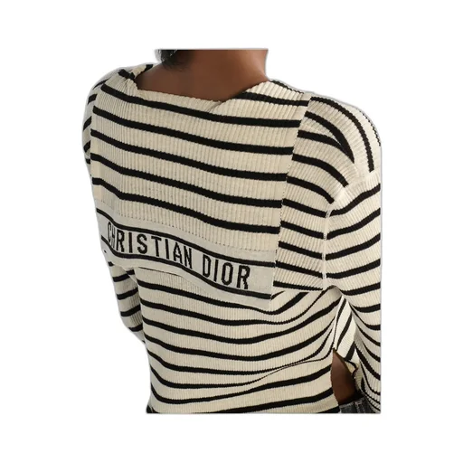 Striped V-Neck Knitwear