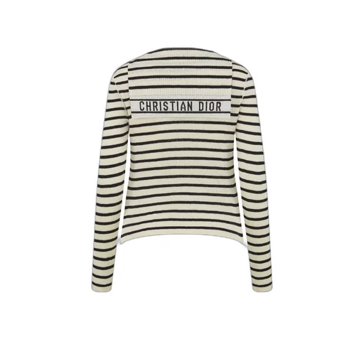 Striped V-Neck Knitwear