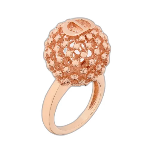 Logo Engraved Embellished Ring