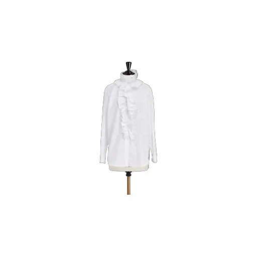 Blouse With Removable Ruched Collar