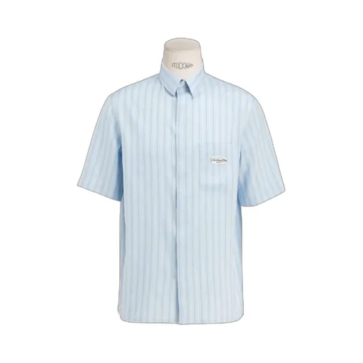 Poplin Striped Short Sleeve Shirt