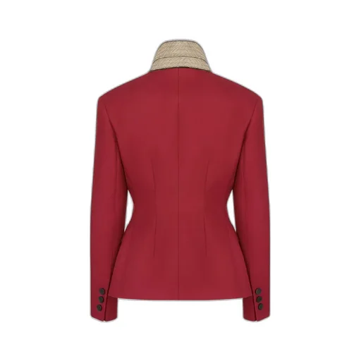 Contrast Collar Jacket
