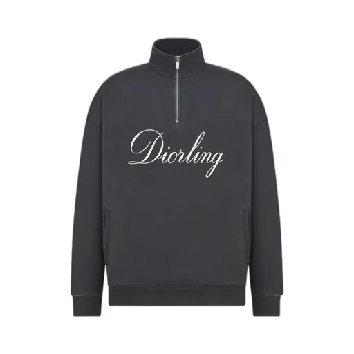 Diorling Sweatshirt With Zipped Collar