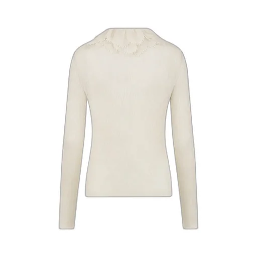 Cardigan With Removable Ruched Collar