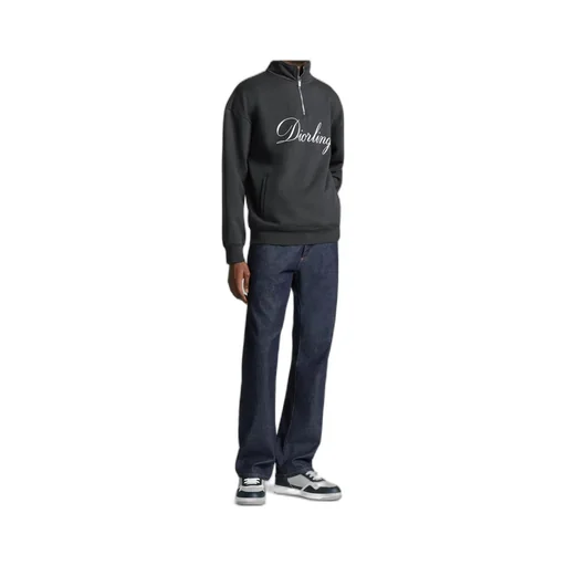 Diorling Sweatshirt With Zipped Collar
