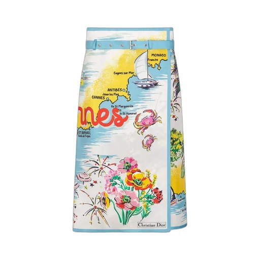 Souvenir Mid-Length Belted Skirt