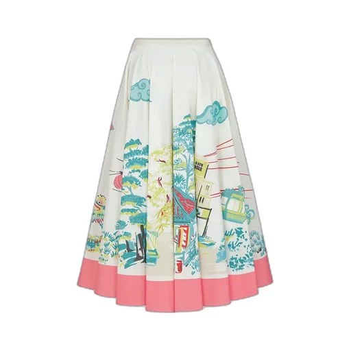 Souvenir Mid-Length Flared Skirt
