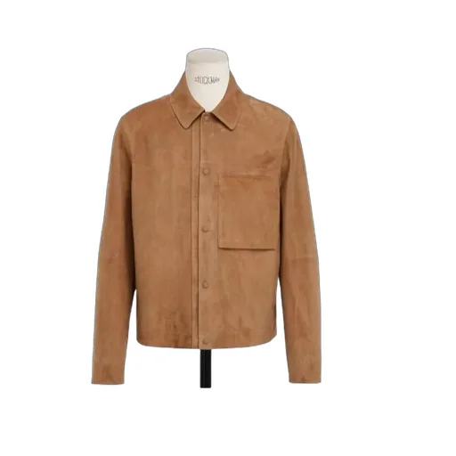 Blouson Collared Button-Up Jacket