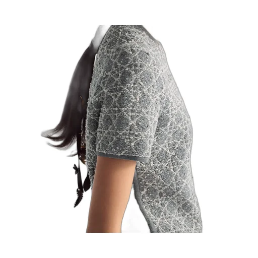 Macrocannage Short-Sleeved Top