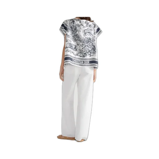 Dioriviera Toile De Jouy Sauvage Silk Top