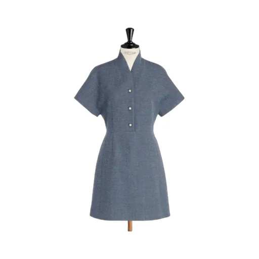 Belted Button-Up Dress