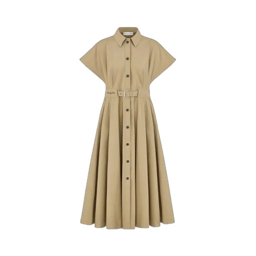 Mid-Length Belted Shirtdress