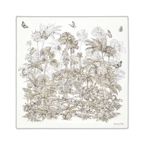 Dioriviera Toile De Jouy Palms 90 Square Scarf
