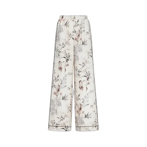 Floral Pattern Casual Pants