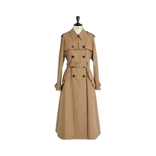 Double-Breasted Belted Coat