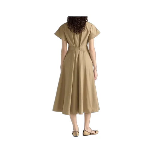 Mid-Length Belted Shirtdress