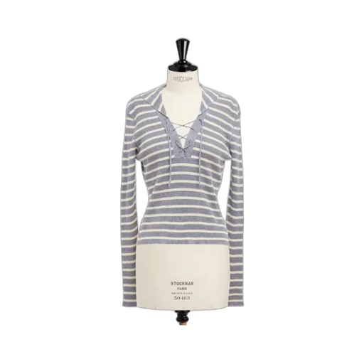 Dioriviera Sweater With Lace-Up Neckline