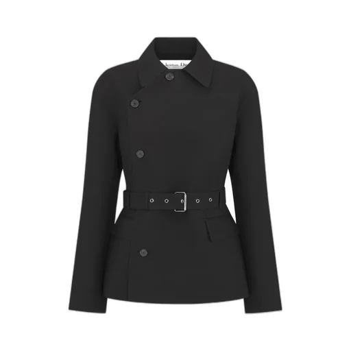 Button-Up Belted Jacket