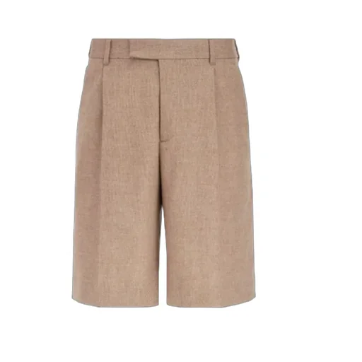 Pleated Bermuda Shorts
