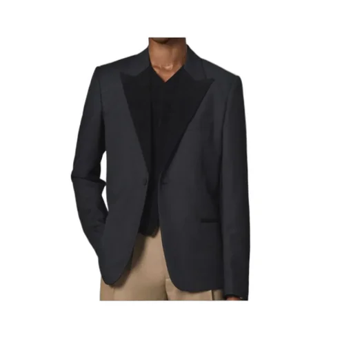 Single-Breasted Long-Sleeved Jacket