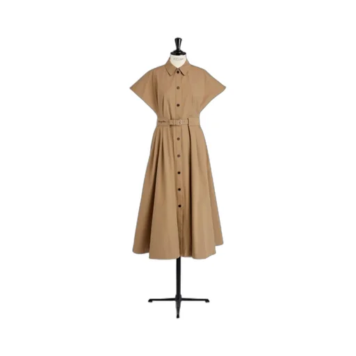 Mid-Length Belted Shirtdress