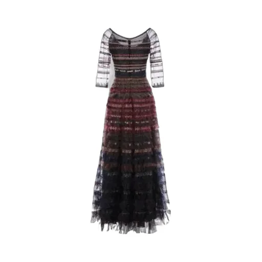 Wide Neckline Dress