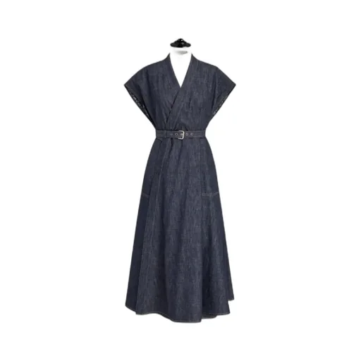 Mid-Length Belted Dress