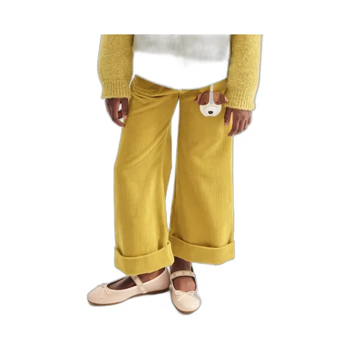 Corduroy Wide-Leg Pants