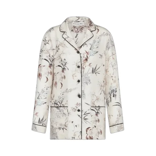 All-Over Floral Printed Button-Up Shirt