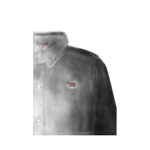 D-Logo Embroidered Denim Shirt Dress