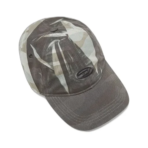 Creased Print Camouflage Baseball Cap