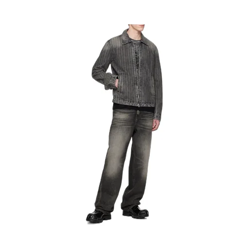 Blouson Jacket In Herringbone Denim