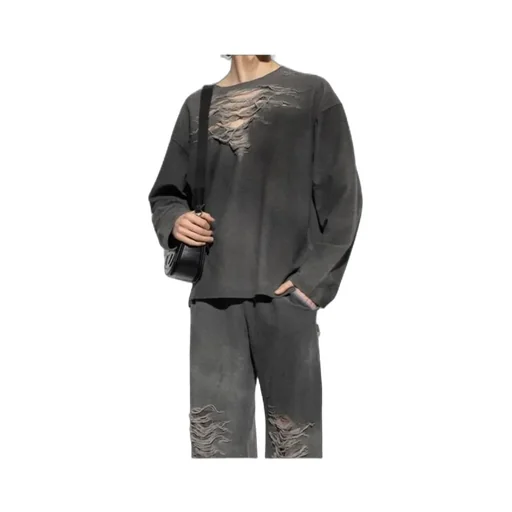 S-Ruben Distressed Sweatshirt