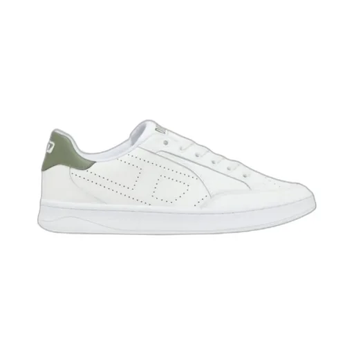 S-Dakota-Leather Sneakers With Perforated Logo