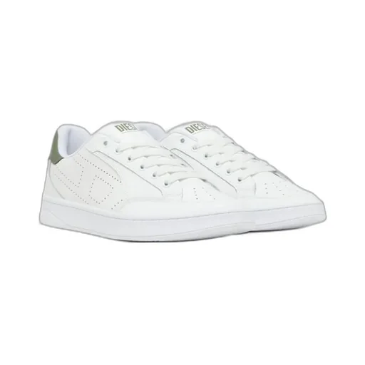 S-Dakota-Leather Sneakers With Perforated Logo