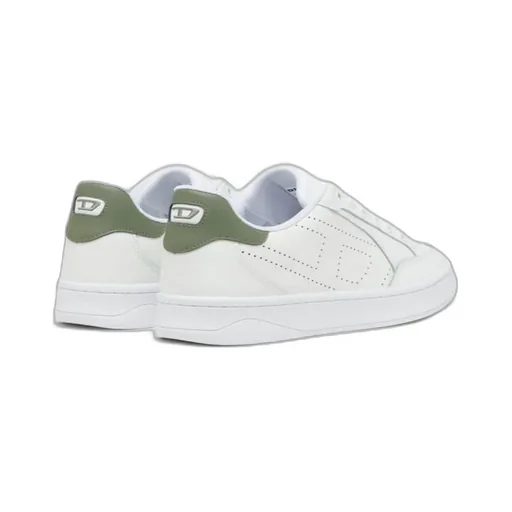 S-Dakota-Leather Sneakers With Perforated Logo