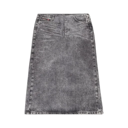 Midi Skirt In Tailoring Pinstripe Denim