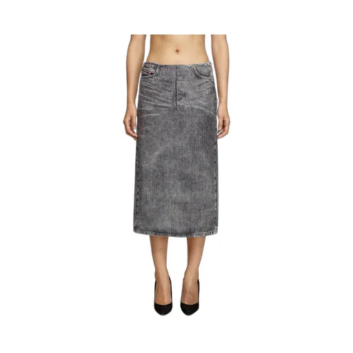 Midi Skirt In Tailoring Pinstripe Denim